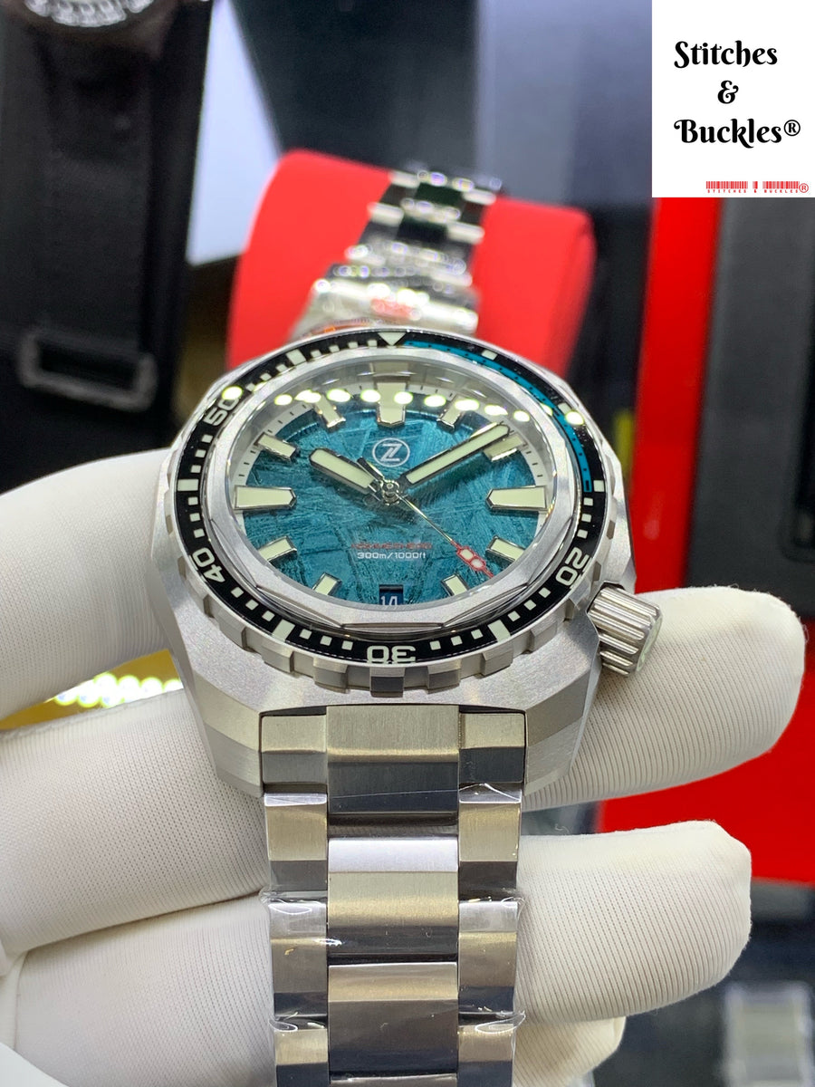 Zelos HAMMERHEAD V3 300M TI 'TEAL METEORITE' – Stitches and Buckles