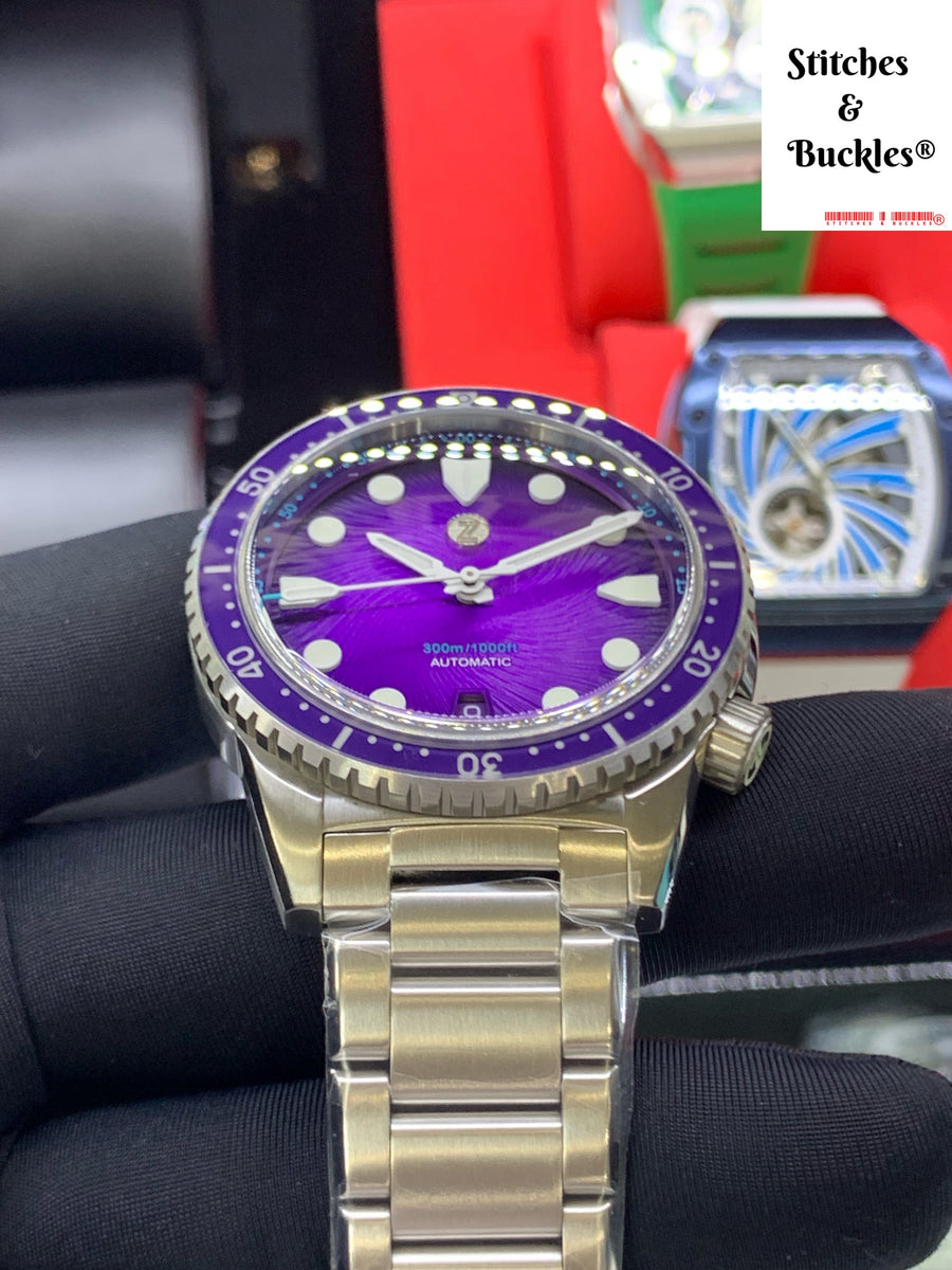 Zelos MAKO 300M DIVER 'NEBULA' – Stitches and Buckles