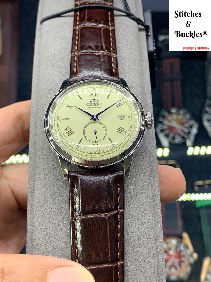 Orient Bambino 38mm Small Seconds ( Cream ) RA-AP0105Y – Stitches