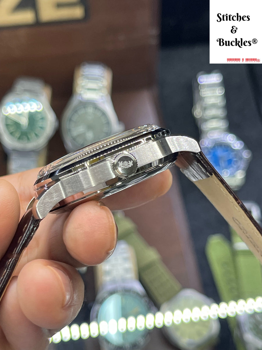 Orient Sun Moon Bambino ORIENT: Mechanical Classic Watch, Leather