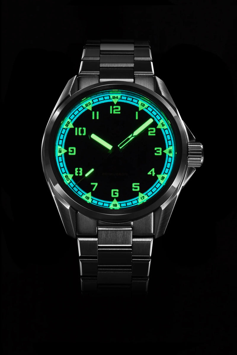 Zelos SWORDFISH FIELD 38MM SS 'STONEWASH' – Stitches and Buckles