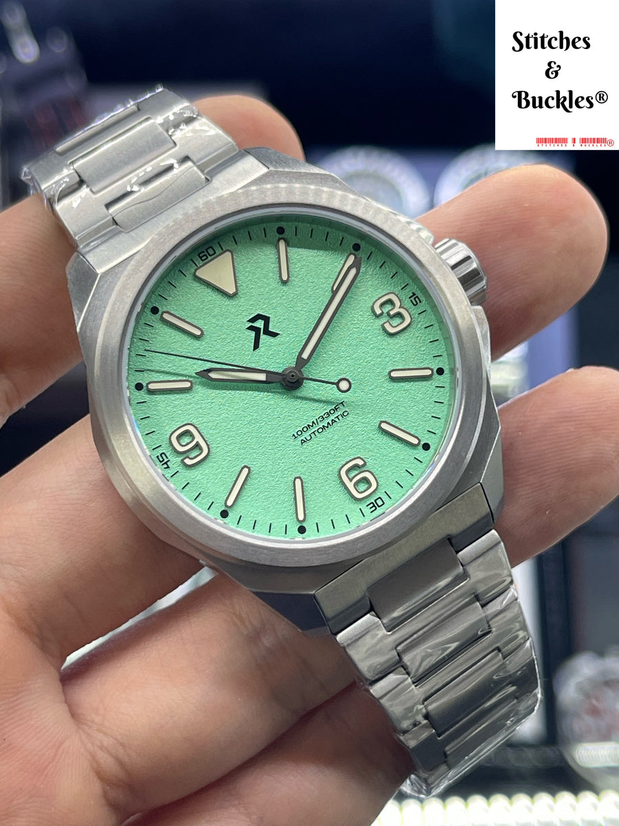RZE RESOLUTE 2022- MINT GREEN (Titanium Bracelet) – Stitches and