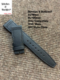 21/18mm Black Kevlar Strap for IWC 3717/3777 Pilot Chronograph Models