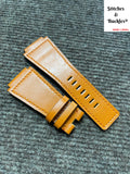 24/24mm Orange Calf Leather Strap for Bell & Ross BR01/03 Models
