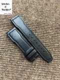 21/18mm Black Calf Leather Strap for IWC 3717/3777 Pilot Chronograph