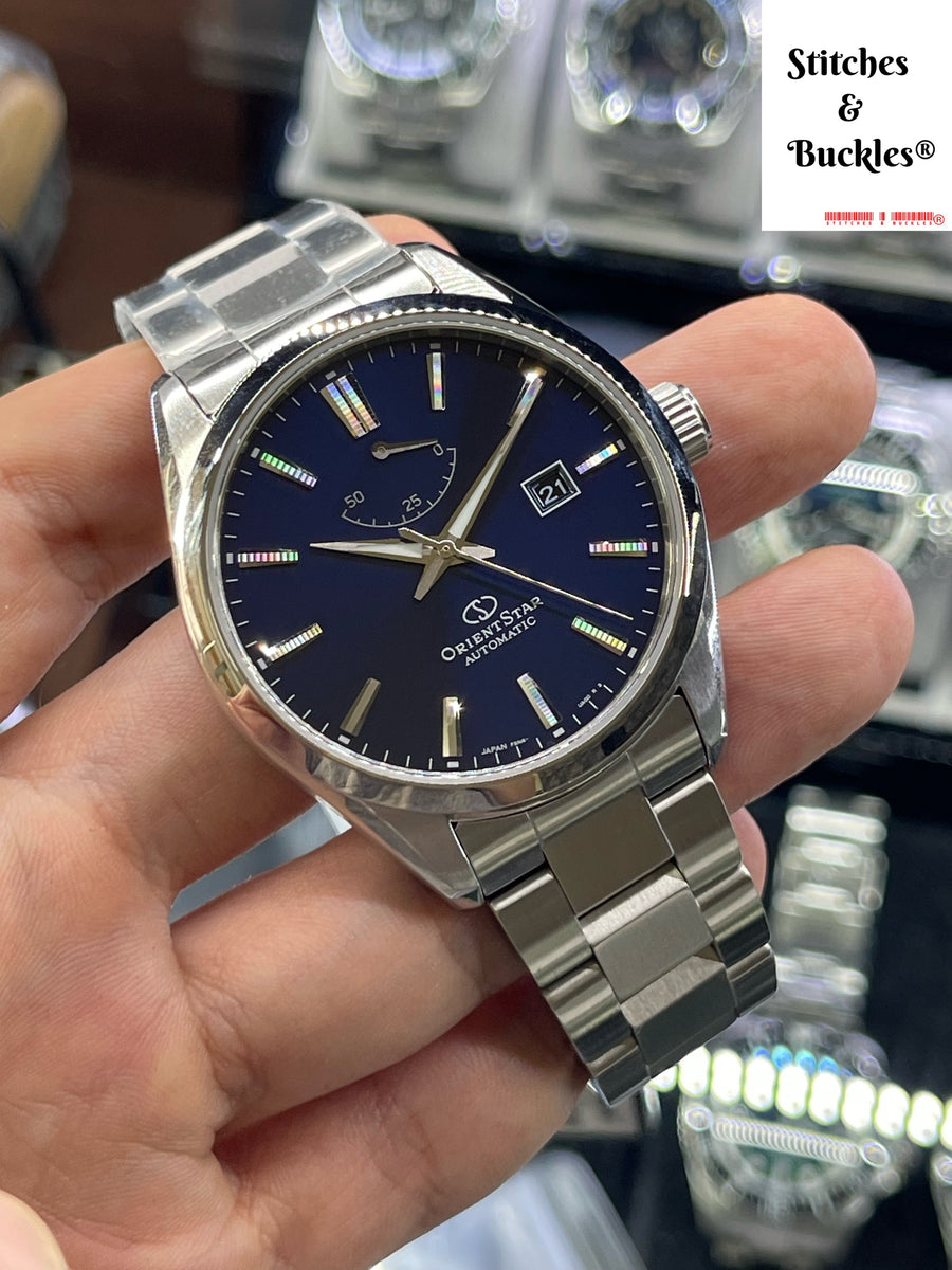 Orient Classic Bambino V4 - Orologio Uomo Automatico a Carica Manuale Casual Cinturino In Pelle Giallo Cassa In Acciaio Quadrante Blu - RA-AC0P03L30B RA-AC0P03L Orient Classic Bambino V4 - Orologio Uomo Automatico a Carica Manuale Casual Cinturino In Pelle Giallo Cassa In Acciaio Quadrante Blu - RA-AC0P03L30B RA-AC0P03L
