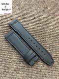20/18mm Black Kevlar Leather Strap for IWC Mark 16/17/18/19 Pilot Models