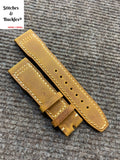 20/18mm Brown Calf Leather Strap for IWC Mark 17/18 Models