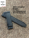 20/18mm Black Kevlar Leather Strap for IWC Mark 16/17/18/19 Pilot Models