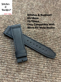 20/18mm Black Kevlar Leather Strap for IWC Mark 16/17/18/19 Pilot Models