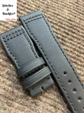 21/18mm Black Kevlar Strap for IWC 3717/3777 Pilot Chronograph Models