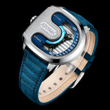 Atowak Ettore Drift 4-Arm Wandering Hour Silver Blue