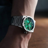 Aision HANG GMT - Green MOP Dial