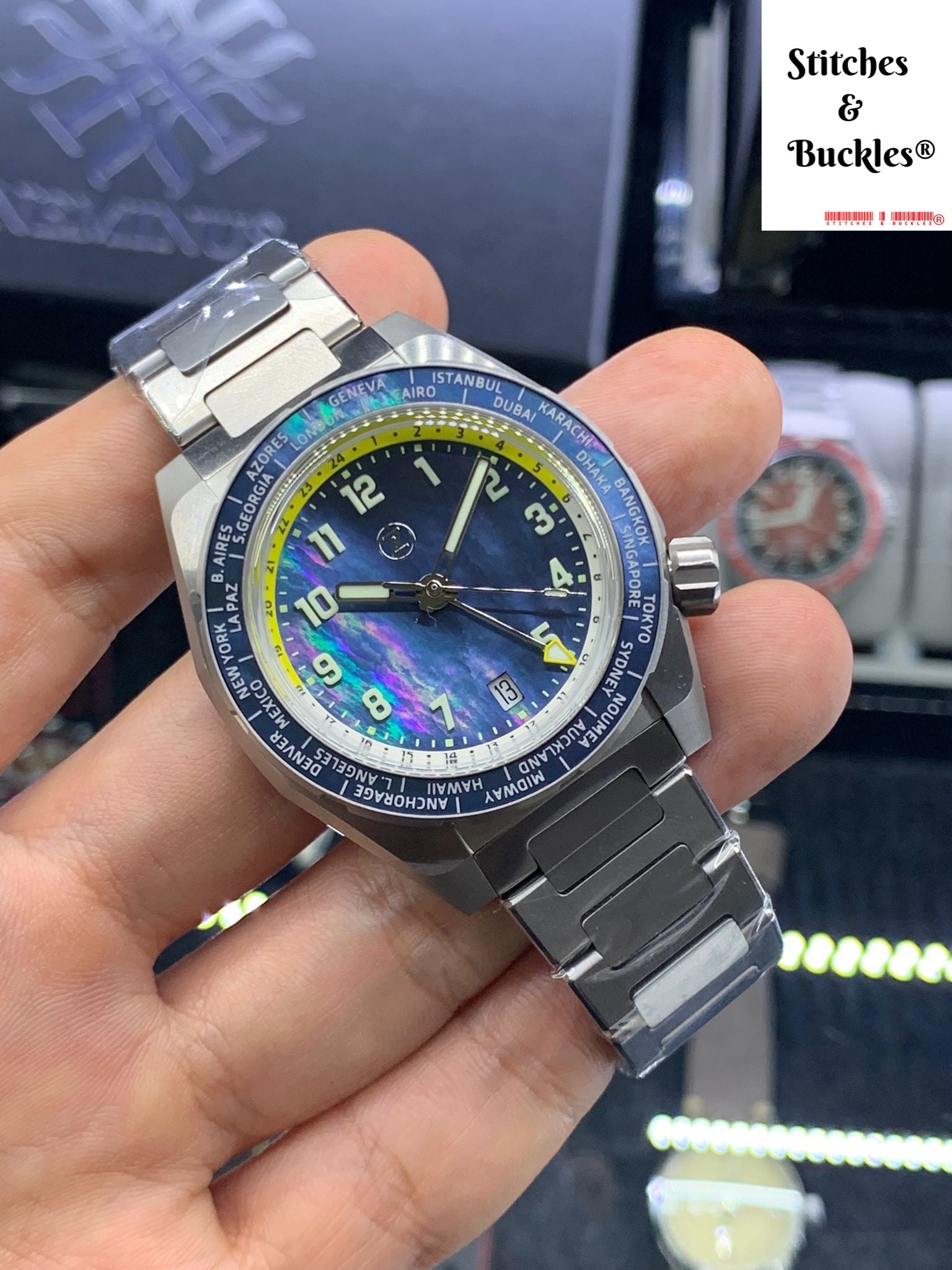 Zelos THRESHER 41MM MOP – Stitches and Buckles