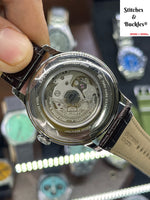 Orient Sun Moon Bambino Mechanical Classic Watch, Leather Strap - 41.5mm (RA-AK0804Y)