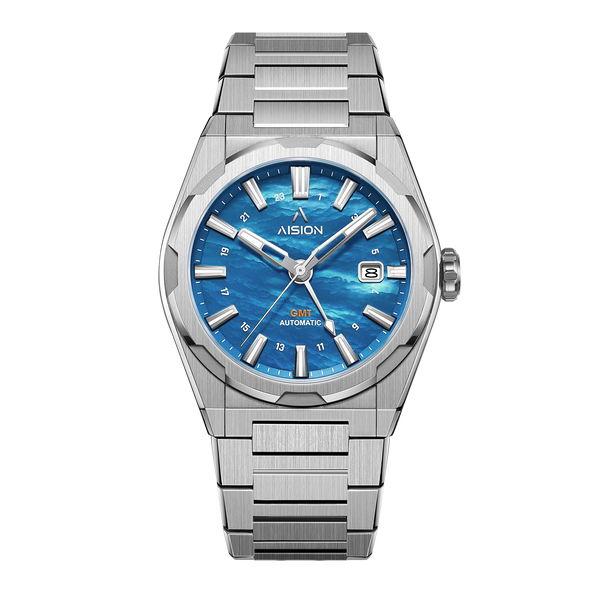 Aision HANG GMT - Blue MOP Dial