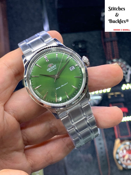 Orient Green Bambino 38mm On Bracelet RA-AC0M09E