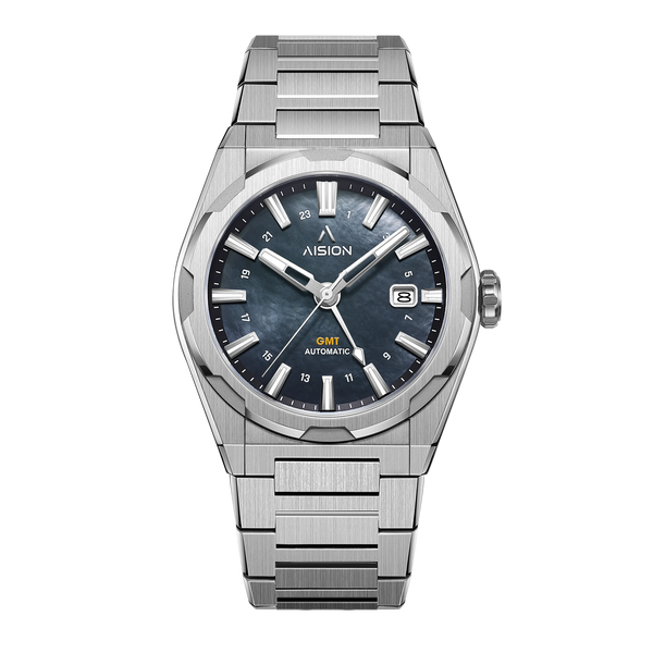 Aision HANG GMT - Grey MOP Dial