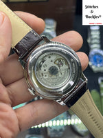 Orient Sun Moon Bambino ORIENT: Mechanical Classic Watch, Leather Strap - 41.5mm (RA-AK0803Y)