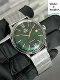 Orient Classic ‘Bambino’ Green Dial w/Mesh Bracelet RA-AC0018E