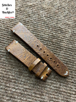 20/18mm Vintage Brown Calf Leather Strap
