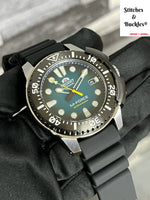 Orient ‘M-Force’ Teal Dial w/Silicon Strap   RA-AC0L04L