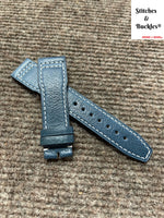 20/18mm Blue Calf Leather Strap