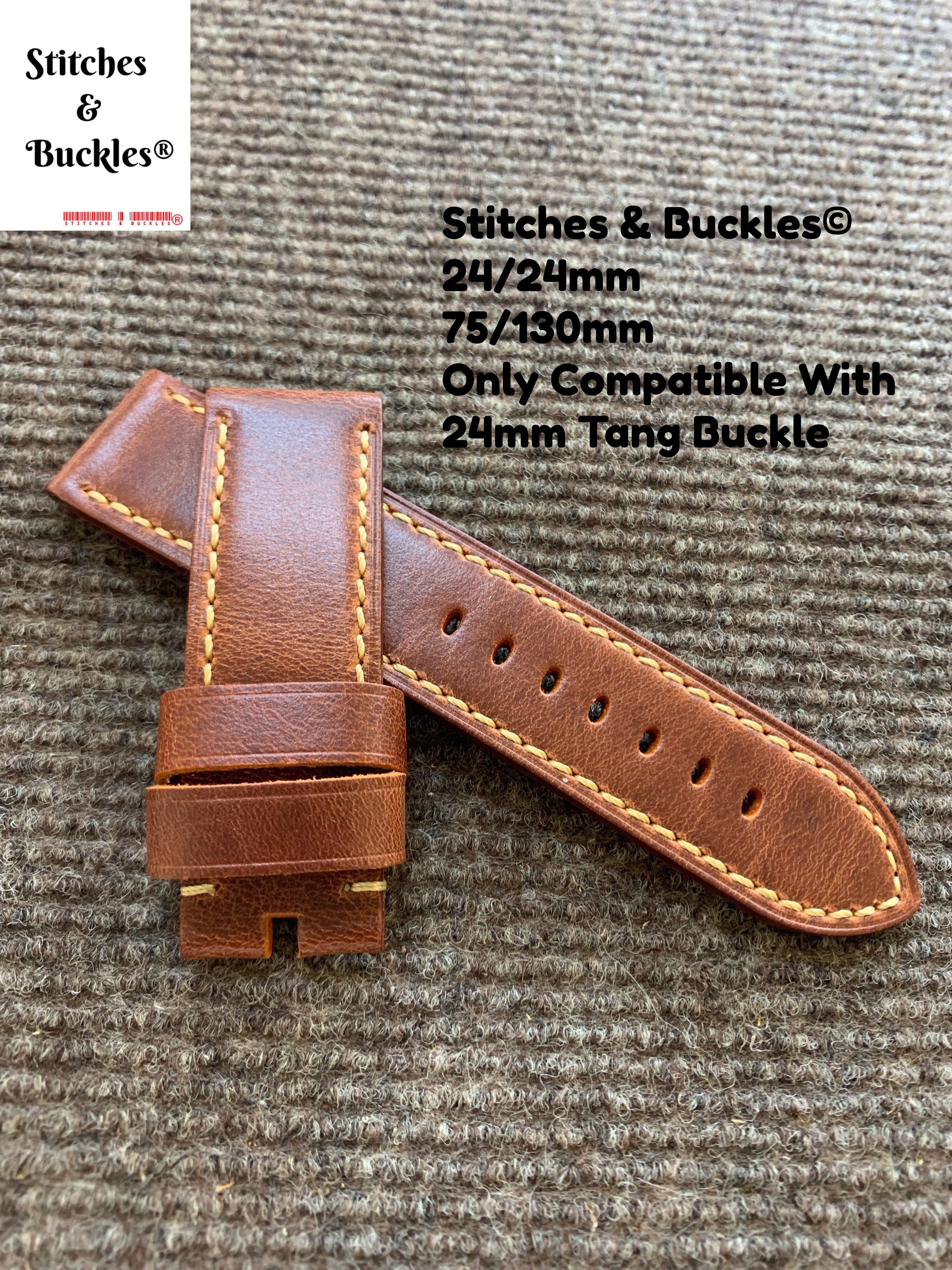 24mm Straps for Panerai – Stitches and Buckles