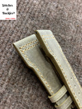 22/18mm Desert Sand Flieger Style Calf Leather Strap