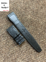 21/18mm Black Kevlar Strap for IWC 3717/3777 Pilot Chronograph Models