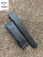 20/18mm Black Kevlar Leather Strap for IWC Mark 16/17/18/19 Pilot Models