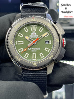Orient ‘M-Force’ Military Green Dial Nato Strap RA-AC0N03E