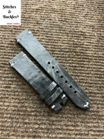 20/18mm Vintage Grey Calf Leather Strap
