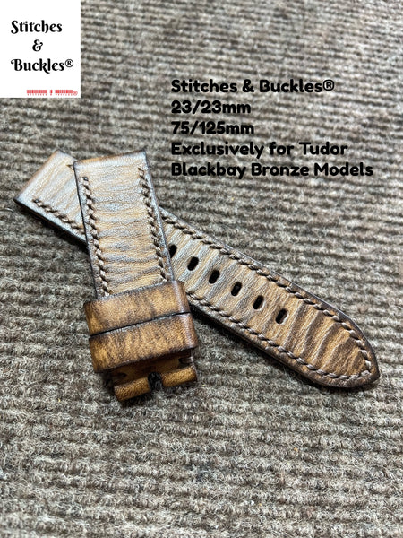 Tudor Blackbay Bronze 43mm Straps - Ostrich Leg Cognac – Liger Straps